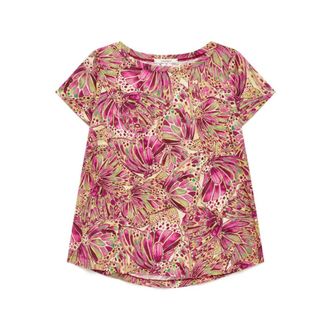 Maliparmi T-Shirts, female, Multicolor, Size: XL Summer Nomade Prints T-shirt