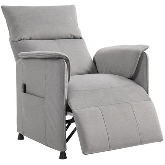 HOMCOM Sill&oacute;n relax reclinable 80x83x104 cm gris