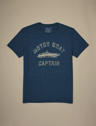 Lucky Brand Mens Motor Boat Captain Tee