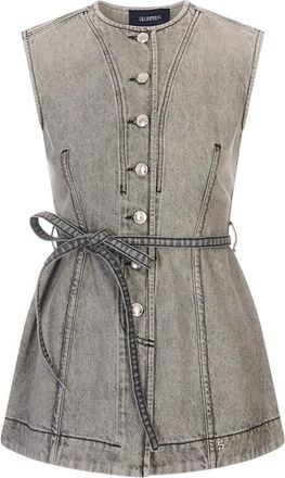 Sportmax Mujer, Camisetas, Gris, Talla: S
