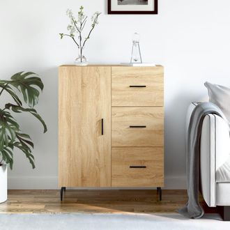 vidaXL Aparador De Madera De Ingenier&iacute;a Roble Sonoma 69,5x34x90 Cm Vidaxl