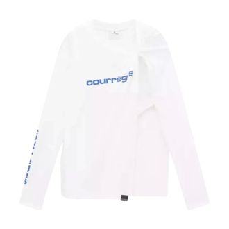 Courr&egrave;ges Donna, Top, Bianco, L, new
