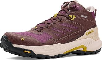 Oboz Footwear Katabatic Rt Mid Gtx Womens Hiking Boots Berry : 10.5 B - Medium, Leather