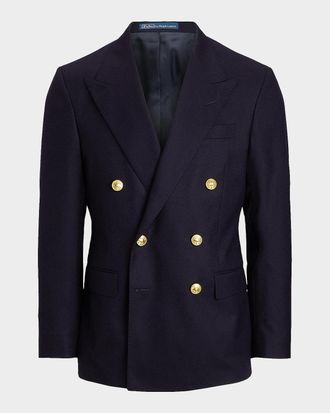 Polo Ralph Lauren Men & apos;s The Iconic Doeskin Double-Breasted Blazer