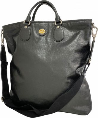 Gucci Black Leather Tote Bag (Pre-Owned)