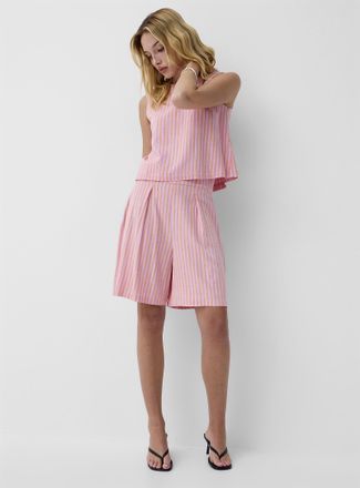 Icone Womens Deep pleating high-waisted short