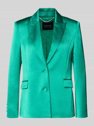 Marc Cain Slim Fit Blazer mit Reverskragen und Pattentaschen in Smaragd, Gr&ouml;&szlig;e 34