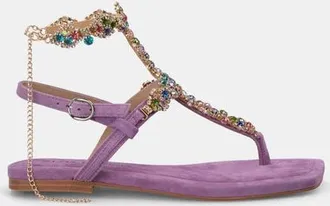 Alma En Pena Multicolour Rhinestone Sandal in Purple at Nordstrom, Size 41