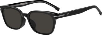 BOSS 1869/F/S Asian Fit 807/IR Mens Sunglasses Black Size 55