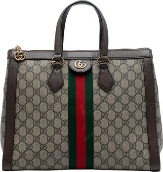 Gucci Pre-owned Gucci GG Supreme Ophidia Satchel Ladies 524537 498879