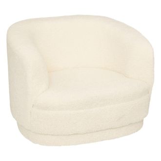 Muemue Sillon Poli&eacute;ster blanco 45x41,5x36 cm