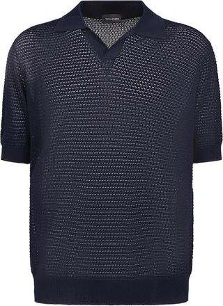 Tagliatore Polo Shirt - Heren - Polos - Blauw - M - Katoen - Tops