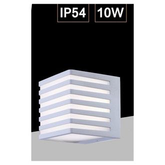 Trade Shop Trade Shop Traesio - Trade Shop - Externo Muro Led 10w Lampada Decorativa Strisce Cubo Ip54 B110-b
