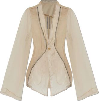 Rick Owens Stag Jacket - Dames - Zomerjassen - Beige - L - Katoen - Jassen