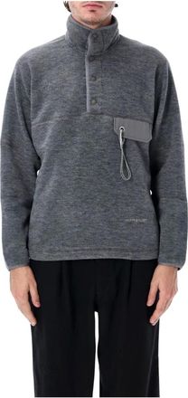 And Wander Pile Pocket Highneck - - Sport - Uomo - Grigio - M