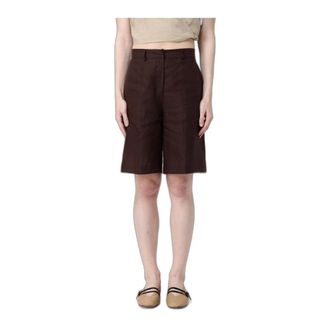 Colmar Pantaloncini Sartoriali in Lino - - Sport - Donna - Marrone - S