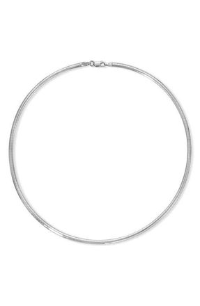 Adina Reyter Omega Chain Necklace in Silver at Nordstrom, Size 16