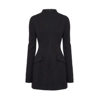 Sportmax Dames, Jurken, Zwart, Maat: L Wol