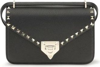 Valentino Garavani Rockstud Small Shoulder Bag - Dames - Schoudertassen - Zwart - ONE Size - Leer - Tassen
