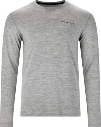 ENDURANCE Abdon Melange L/S Tee Funktionsshirt f&uuml;r Herren | grau