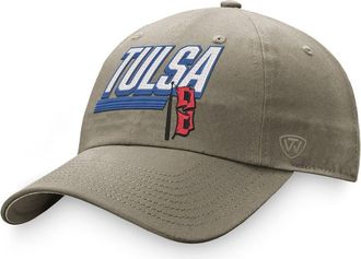 Top of the World Mens Top of the World Khaki Tulsa Golden Hurricane Slice Adjustable Hat at Nordstrom