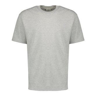 Saint Laurent T-Shirts, male, Gray, Size: M Cassandre Oversize T-Shirt