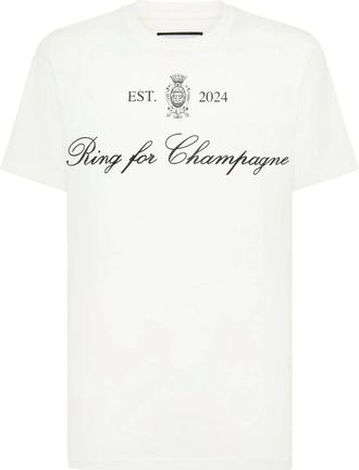 Philipp Plein Heren, Tops, Wit, Maat: S Katoen