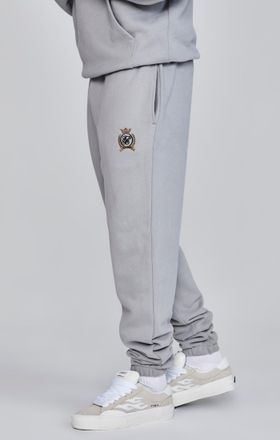 Siksilk Mens Grey Relaxed Fit Joggers XXL