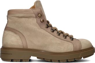 Stefano Lauran Taupe Veterschoenen Model 1561 - Heren - Veterlaarzen - Beige - 43 EU - Leer - Schoenen
