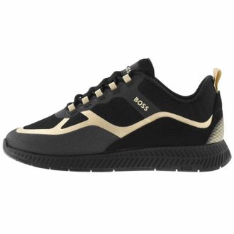 HUGO BOSS Mens Titanium Run Shoes In Black