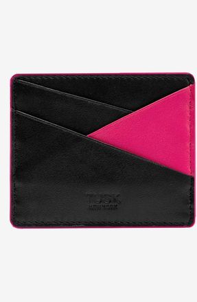 Tusk Joy Card Case in Black /Geranium at Nordstrom