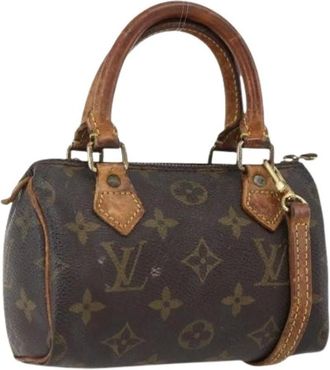 Louis Vuitton Pre-owned Mini Bags, female, Brown, Size: ONE SIZE Pre-owned Mini Speedy Hand Bag