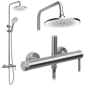 Rea Conjunto De Ducha Rea Rivo Brush Steel Js-7028n