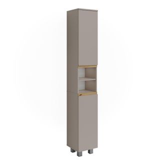 Vicco Armario De Ba&ntilde;o J-shape, Cachemira/artesanal, 30.2 X 190 Cm Con 2 Puertas, Vicco