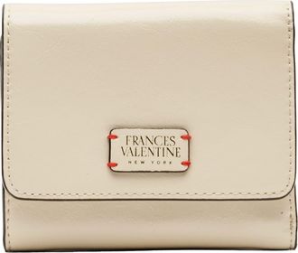 Frances Valentine Perfect Leather Trifold Wallet in Oyster at Nordstrom
