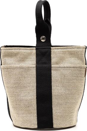 Herm&egrave;s 1990-2010 Toile Saxo PM bucket bag - women - Canvas - One Size - Brown
