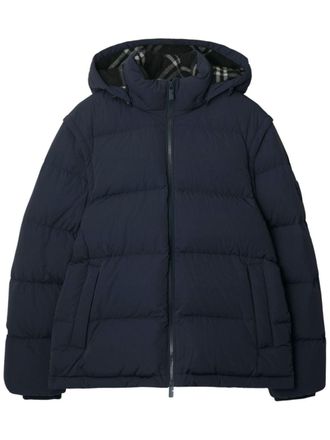 Burberry Donsjas met afneembare mouwen - Blauw