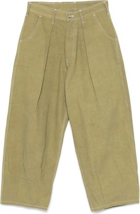 Story mfg. Pantaloni in cotone biologico - Verde