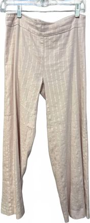 Avenue Montaigne Womens Alex Crop Wide Leg Pants In Soft Pink