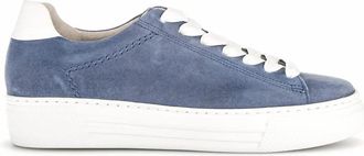 Gabor Elegante Enkellaarsjes - Dames - Sneakers - Blauw - 42 1/2 EU - Leer - Schoenen