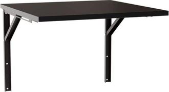 OEM Mesa De Pared Extensible Flip 68x68 Cm Negra