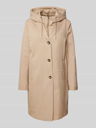 Cinque Mantel mit Kapuze Modell MIRACLE in Beige, Gr&ouml;&szlig;e 40