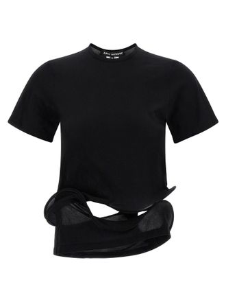 Junya Watanabe Womens Sculptural Background T-Shirt