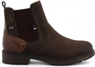 Mustang Jeans Mustang Mens Mokka Brown Water-Resistant Chelsea Ankle Boots Pu - Size EU 46