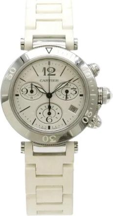 Cartier Pre-owned Stainless Steel Horloge - unisex - Vintage Horloges - Grijs - ONE Size - Vintage
