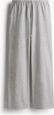 H&M Kordelzughose mit geradem Bein - Schwarz