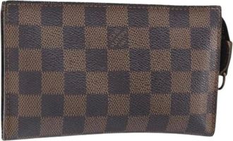 Louis Vuitton Pre-owned Wallets, female, Brown, Size: ONE SIZE Pre-owned Canvas Pouch