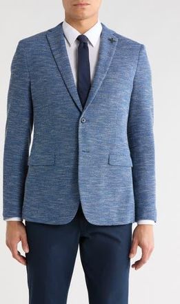 John Varvatos Heathered Knit Two Button Sport Coat in Blue at Nordstrom Rack, Size 38 Regular
