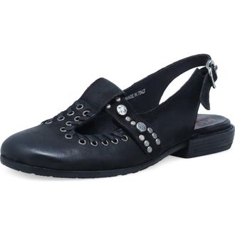 A.S.98 Zepplin Slingback Flat in Black at Nordstrom, Size 9.5-10Us
