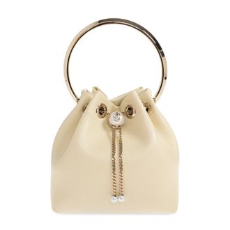 Jimmy Choo London Bucket Bags, female, Yellow, Size: ONE SIZE Bon Bon Handbag